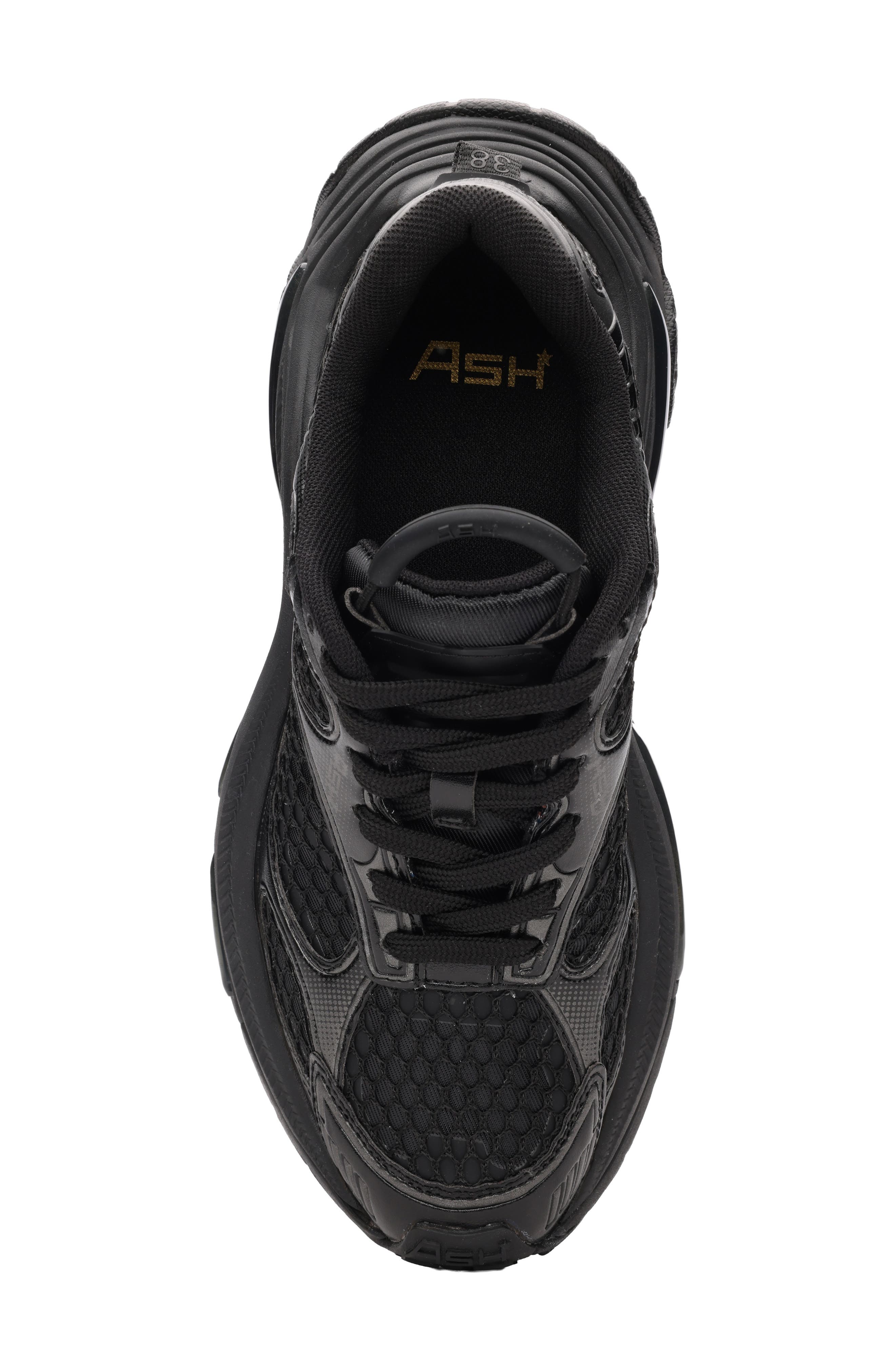 Ash Dragon Sneaker, Alternate, color, Black