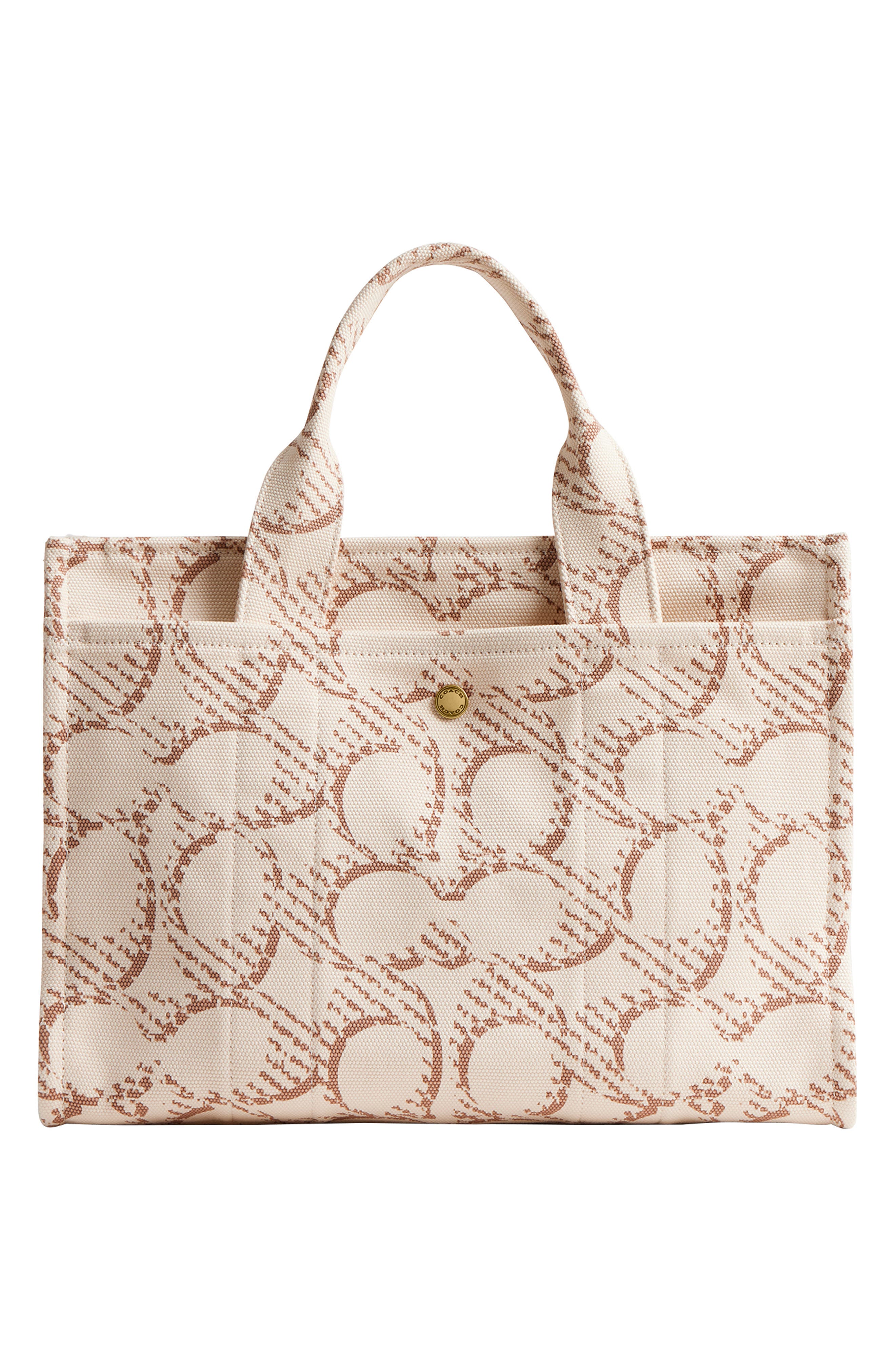 COACH Signature Cotton Canvas Cargo Tote, Alternate, color, 