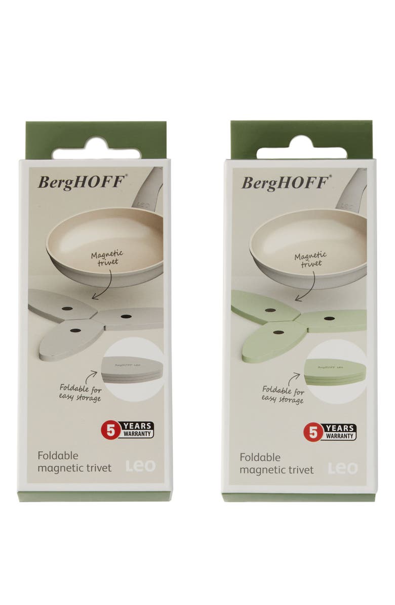 BergHOFF 2-Pack Leo Trivets, Alternate, color, Green
