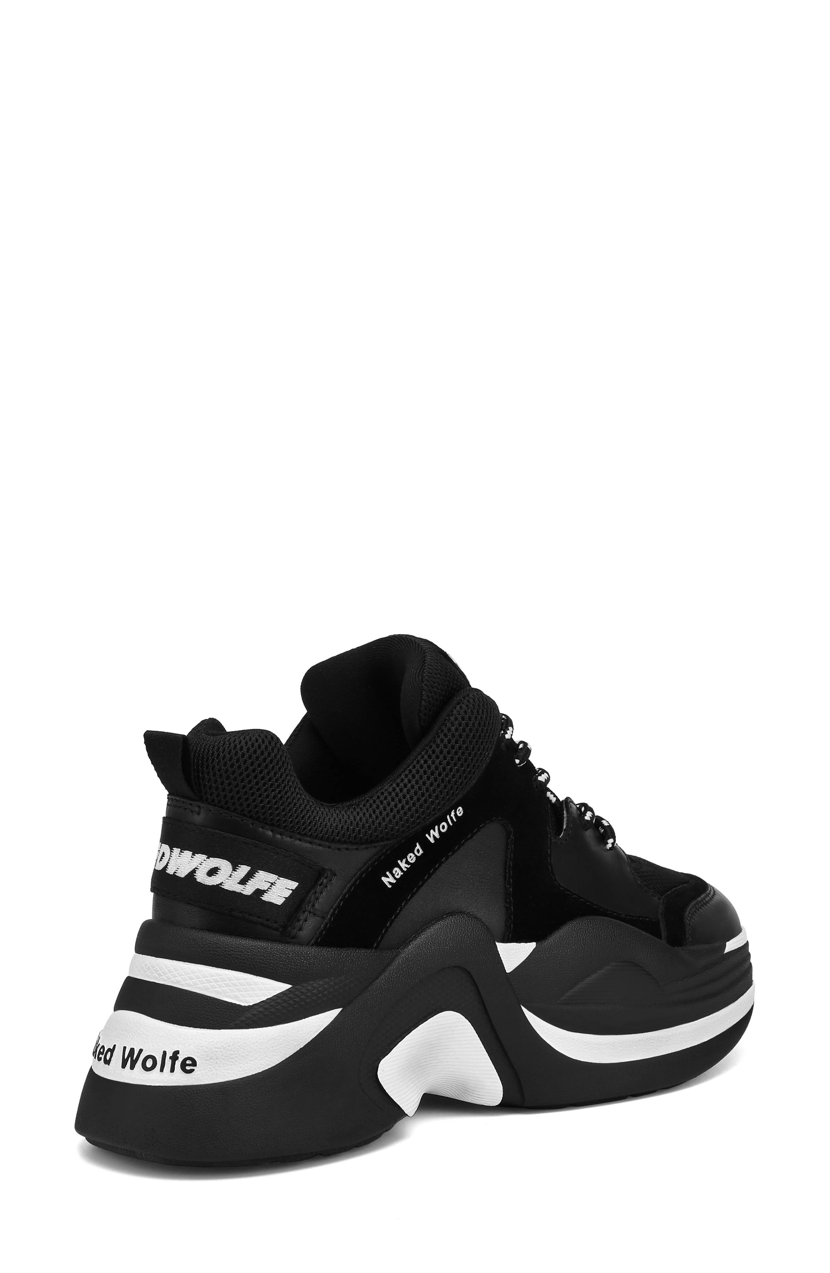 Naked Wolfe Track Double Chunky Platform Sneaker, Alternate, color, 