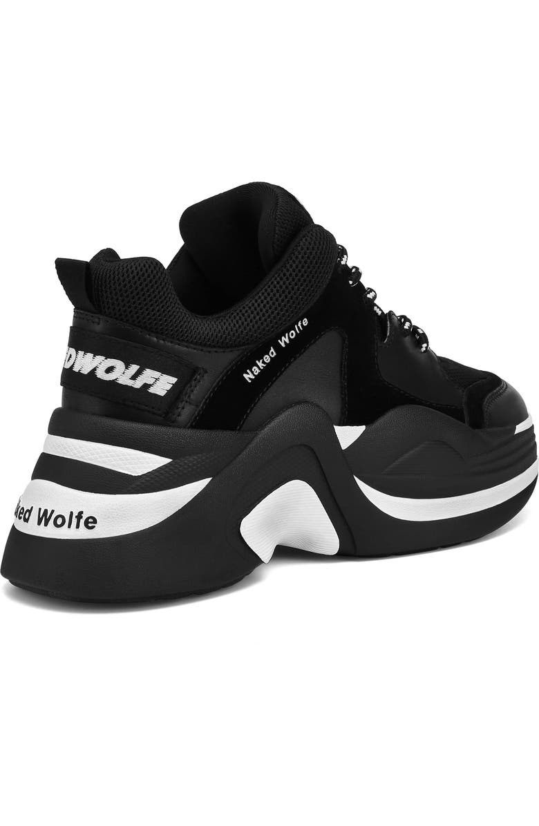 Naked Wolfe Track Double Chunky Platform Sneaker, Alternate, color,
