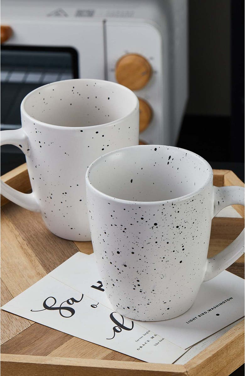 Stone Lain Jade Stoneware 16-Piece Dinnerware Set, Alternate, color, White