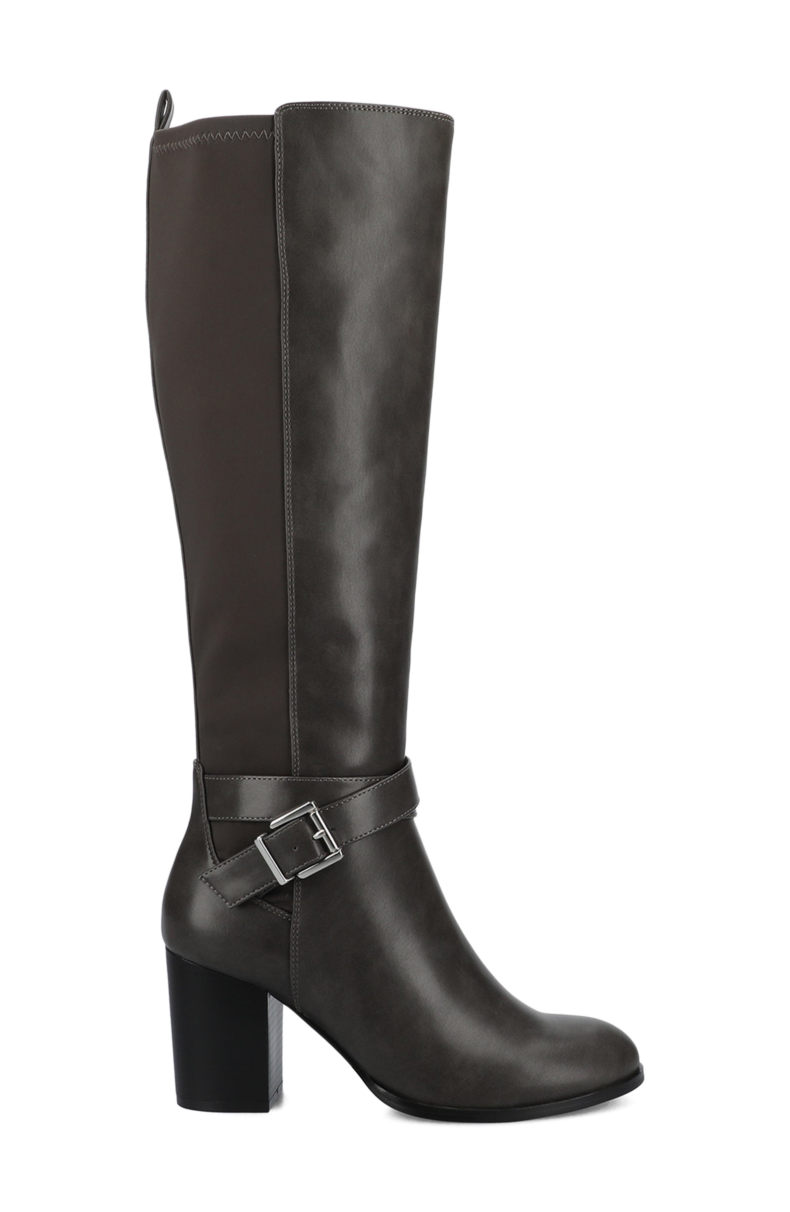 Avalonn Block Heel Boot, Alternate, color, CHARCOAL