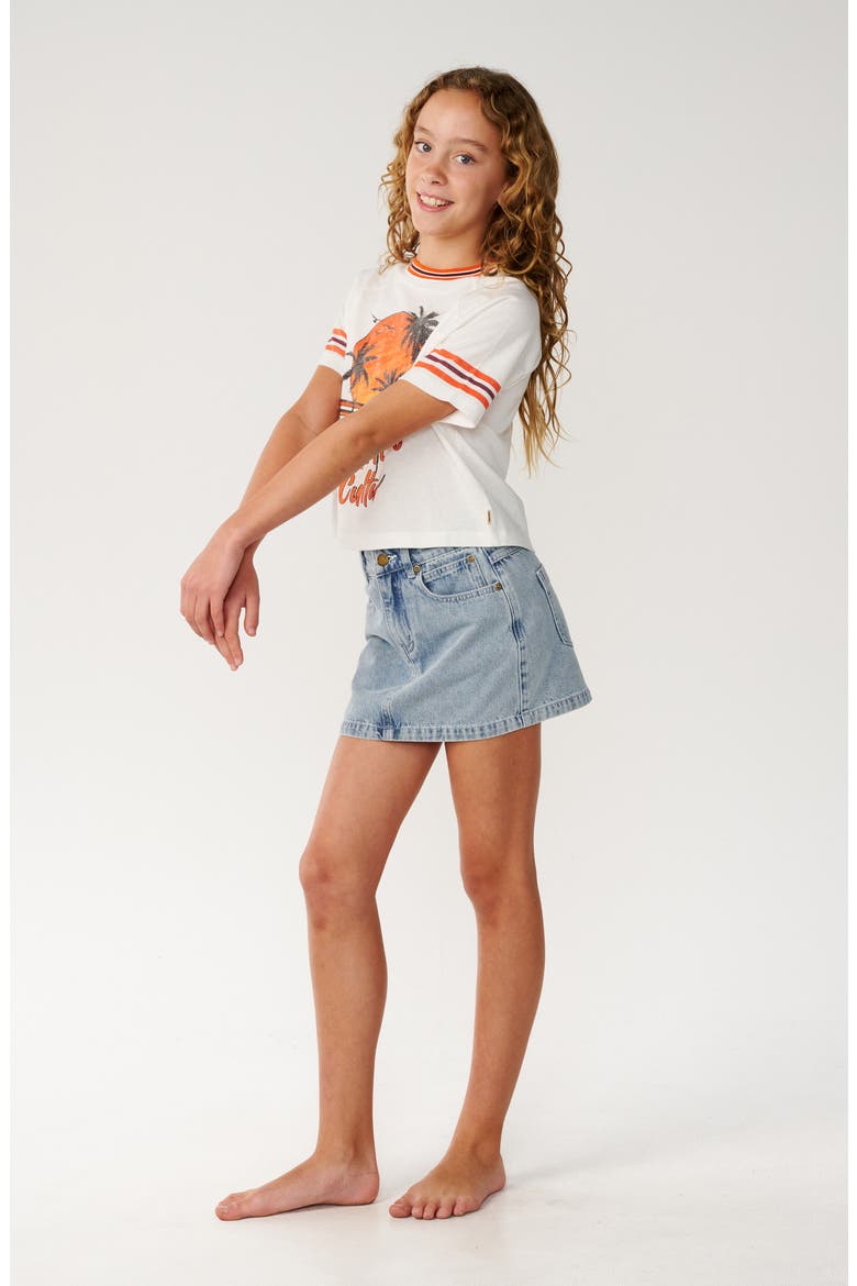 Kids' Surf Culture Graphic Crop T-Shirt, Alternate, color, BONE