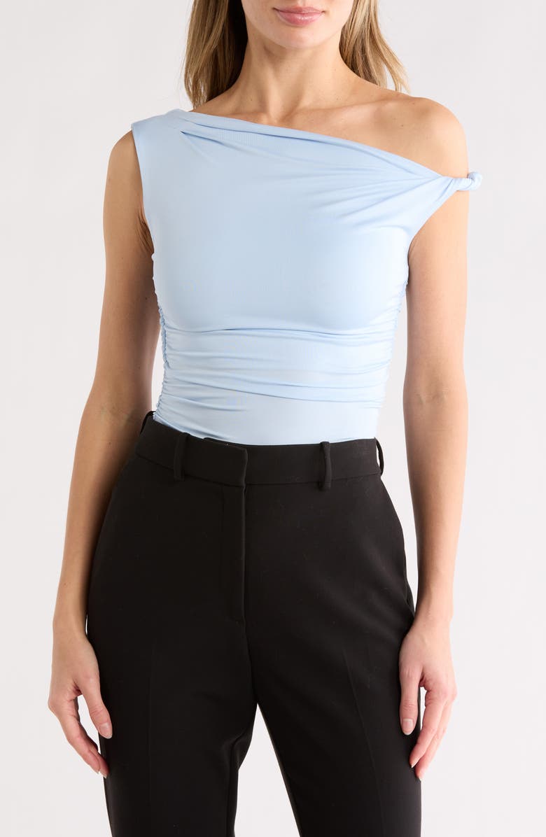 Blu Pepper One-Shoulder Top, Main, color, Light Blue