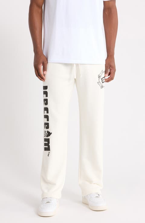 Vertical Logo Cotton French Terry Graphic Sweatpants