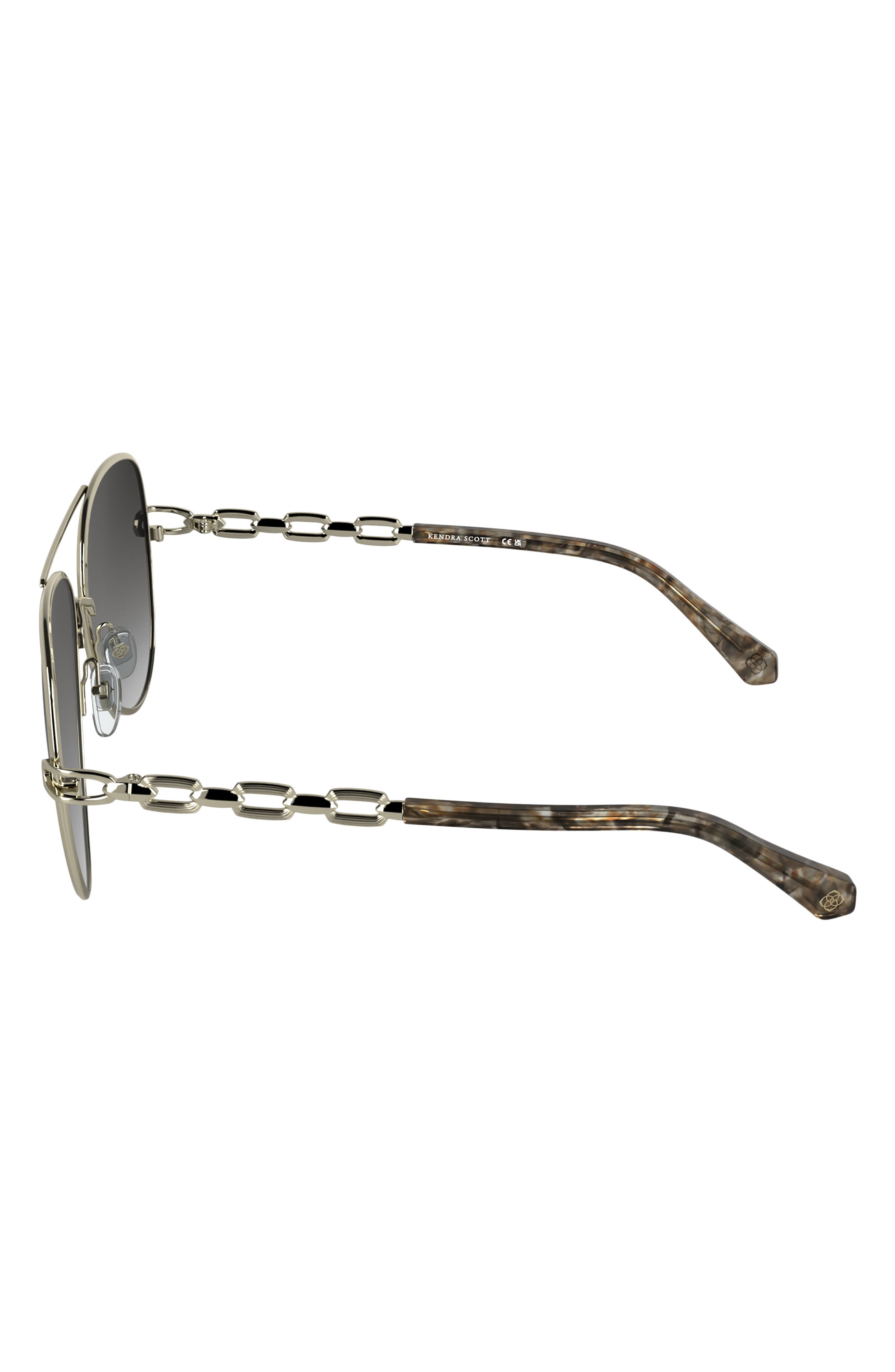Kendra Scott Korinne 61mm Gradient Aviator Sunglasses (Women) | Nordstrom