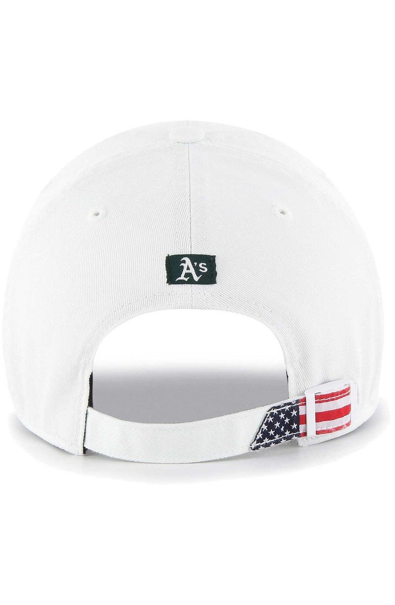 '47 Men's '47 White Oakland Athletics Homeland Clean Up Adjustable Hat, Alternate, color, White