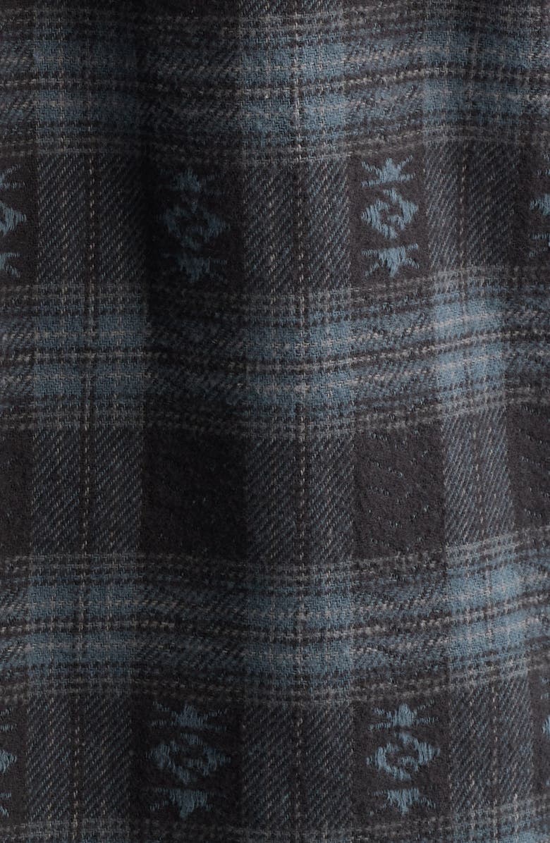 Rip Curl Liquid Trips Flannel Long Sleeve Button-Up Shirt, Alternate, color, Washed Black