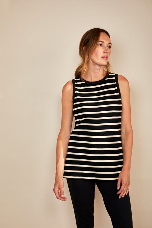 The Bshirt Rib Racer Vest In Black