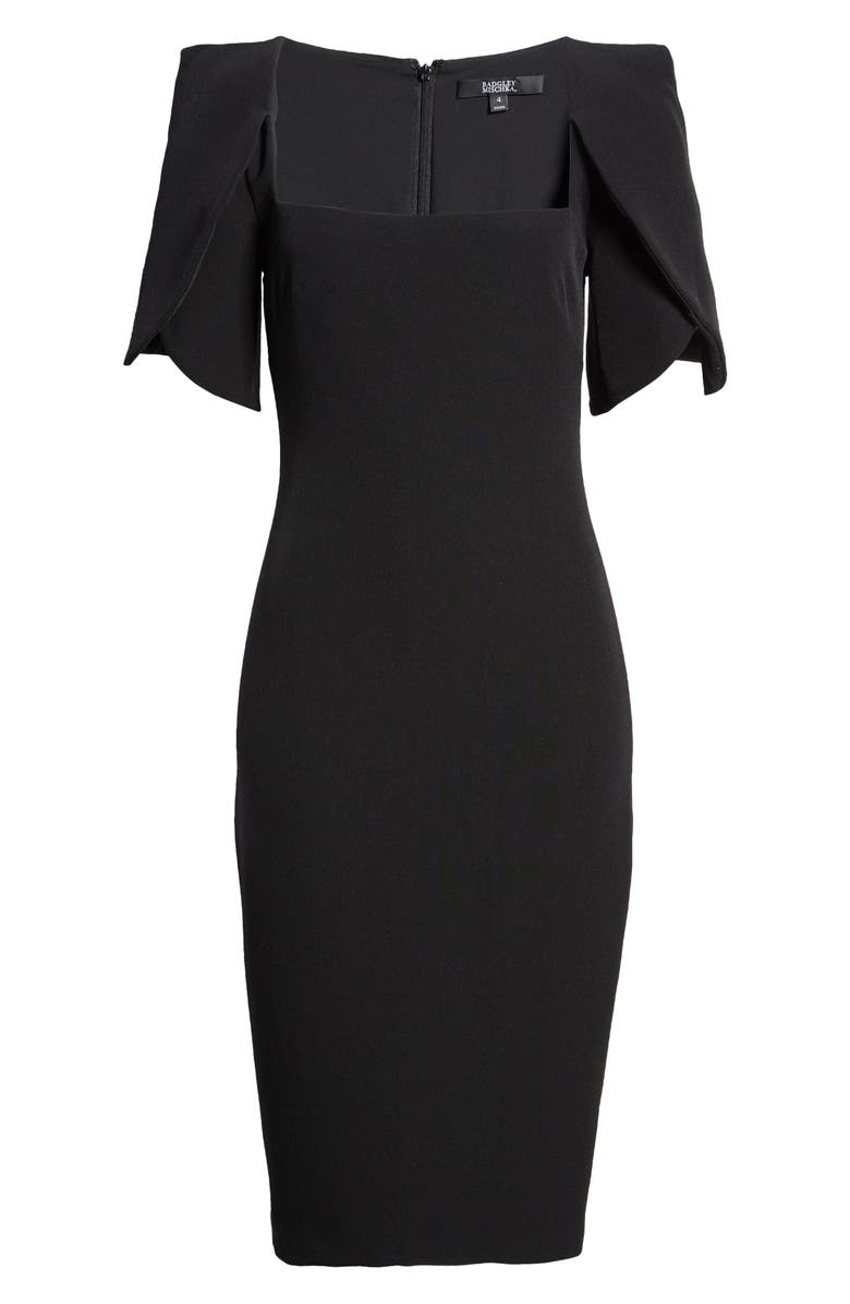 Badgley Mischka Collection Tulip Sleeve Cocktail Dress, Alternate, color, 