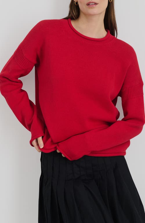 ALEX MILL ALEX MILL MARINER ROLL EDGE COTTON SWEATER