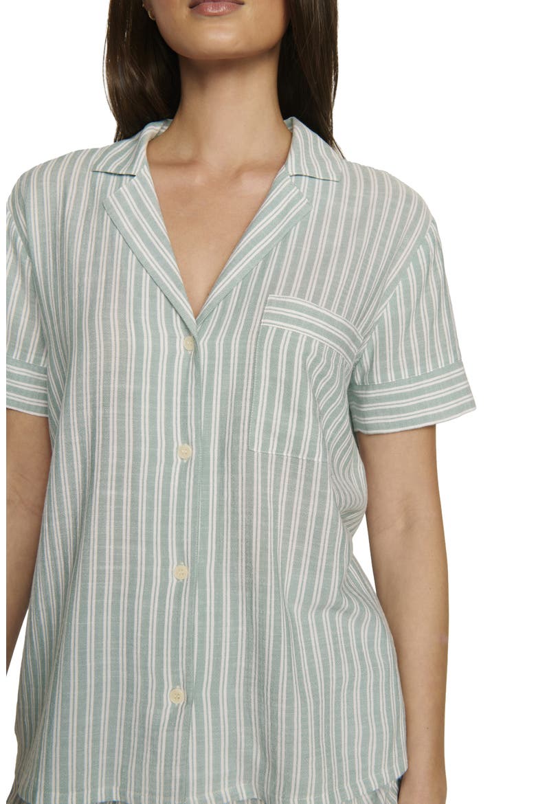 Nautico Stripe Short Sleeve Shirt & Shorts Pajamas, Alternate, color, REGATTA STRIPE SEAGR