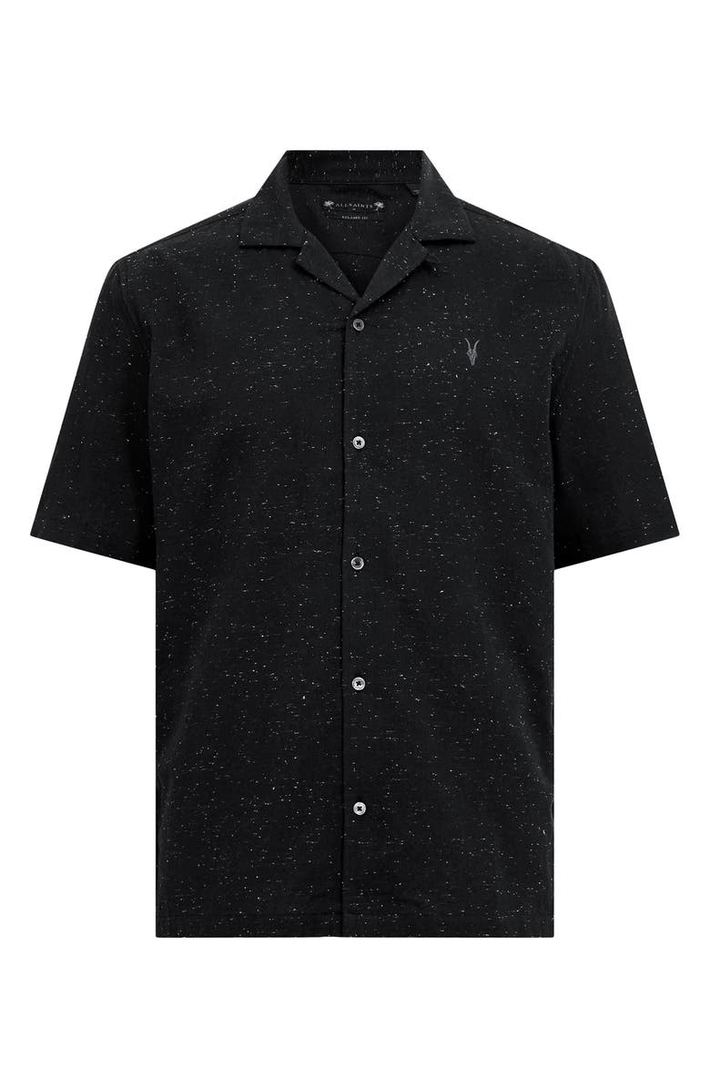AllSaints Bryant Relaxed Fit Neppy Camp Shirt, Alternate, color,