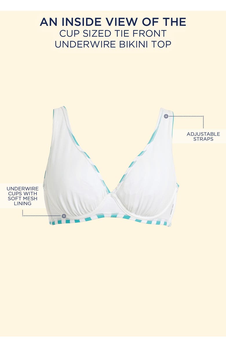 Swimsuits for All Cup Sized Tie Front Underwire Bikini Top, Alternate, color, Fruit Stripe