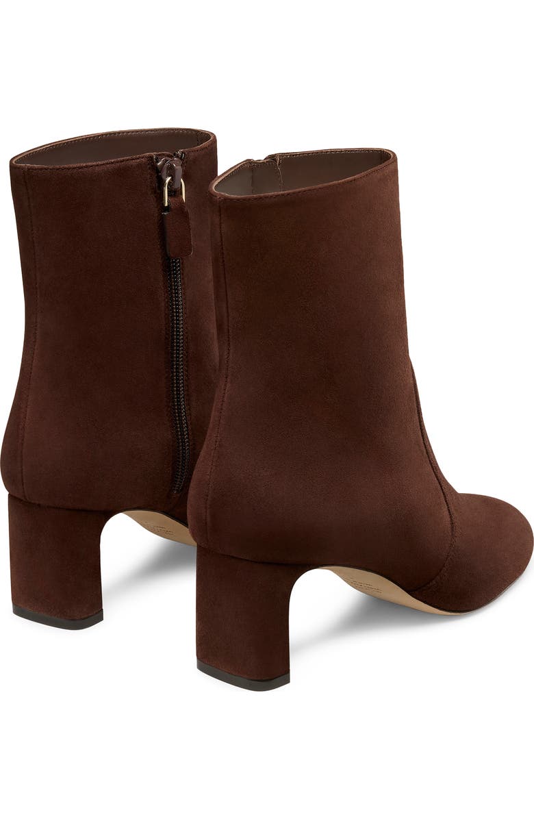 Stuart Weitzman Babette 60 Leather Bootie, Alternate, color, Walnut Suede