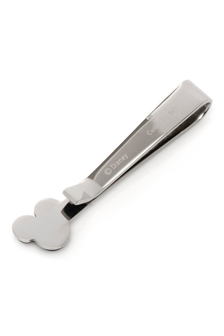 Mickey Mouse Stainless Steel Tie Bar, Alternate, color, SILVER