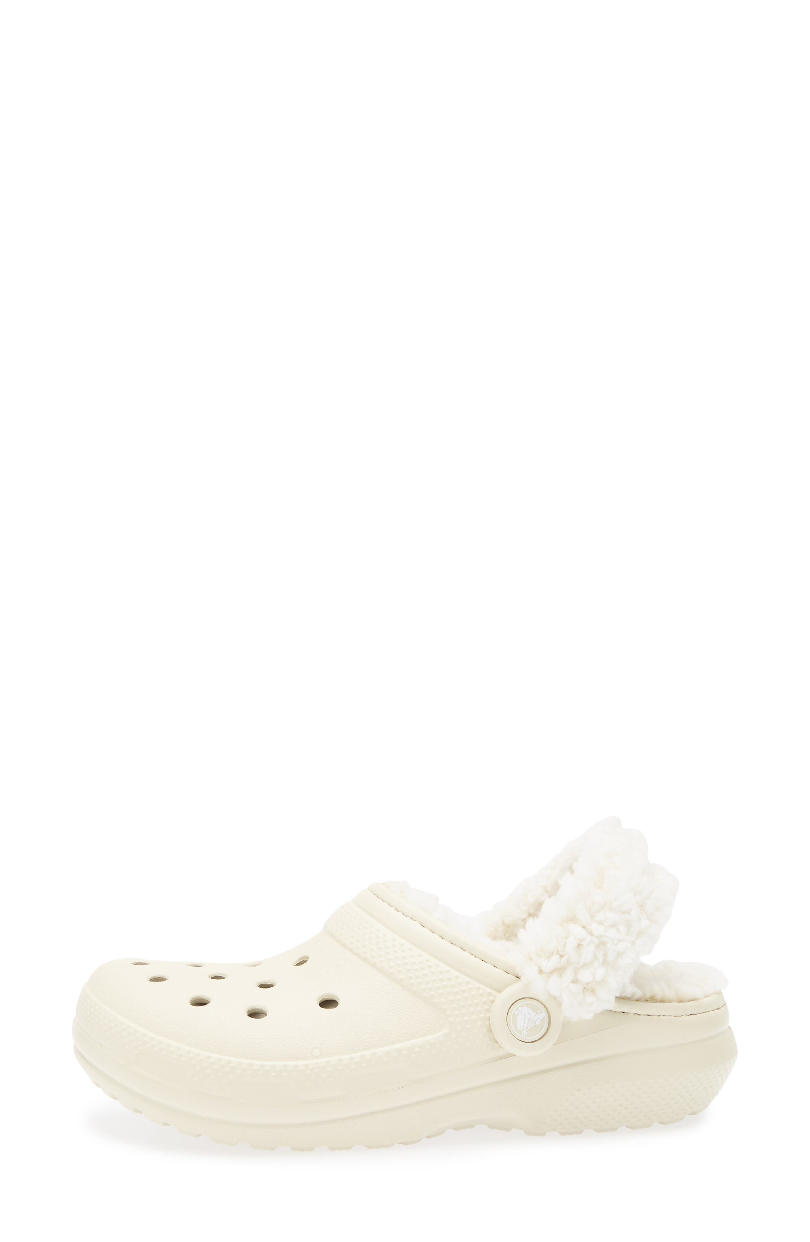 Classic Fleece Lined Clog, Alternate, color, BONE