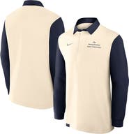 Nike Men's Nike Tan/Navy Penn State Nittany Lions Rugby Long Sleeve Shirt