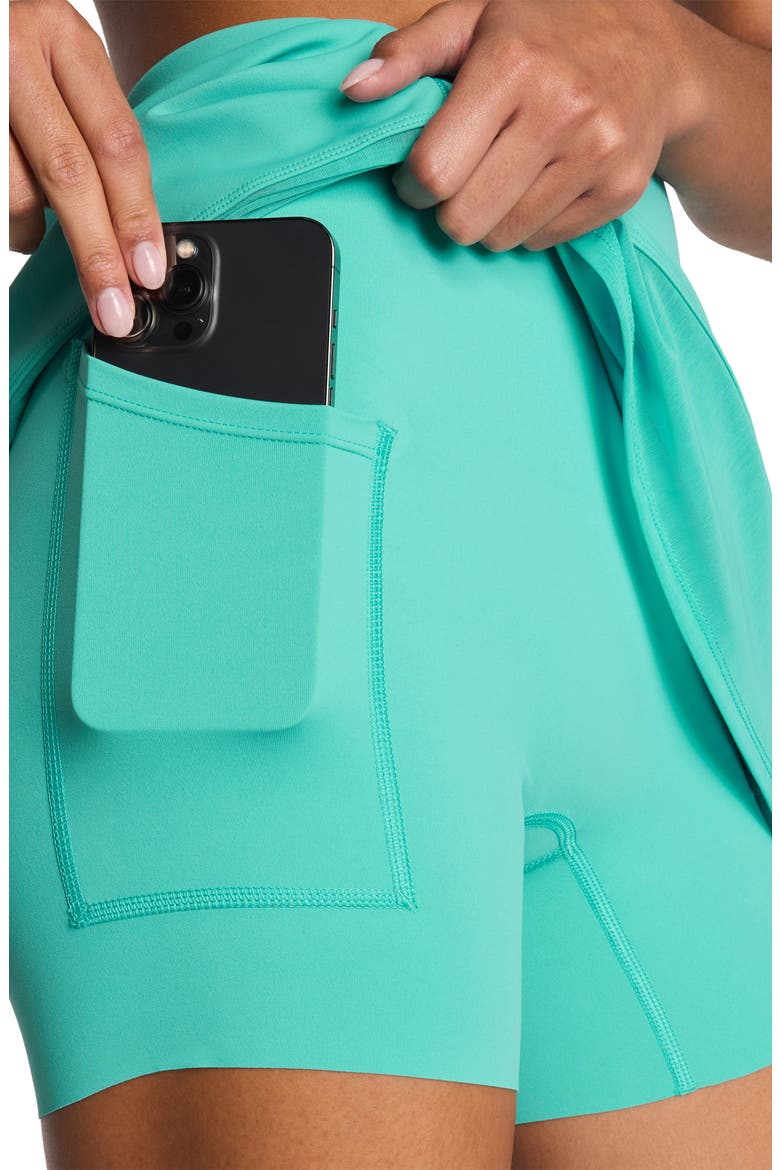 CoreLuxe Meshery Skort, Alternate, color, TIDEPOOL