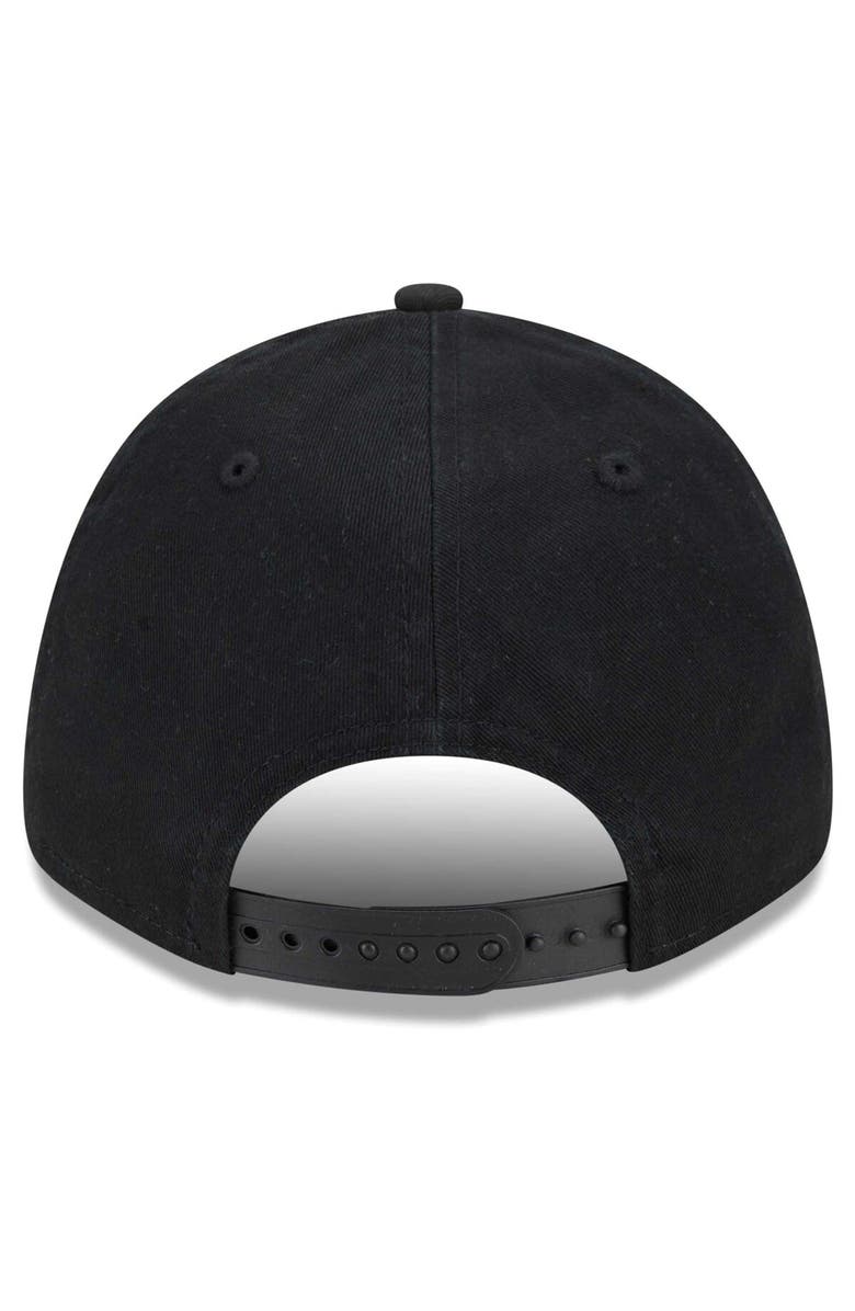 New Era Men's New Era Black Las Vegas Raiders Outline 9FORTY Snapback Hat, Alternate, color, 