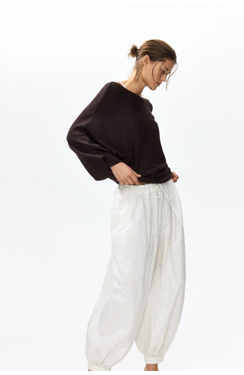 H&M Batwing-sleeved Jumper, Alternate, color, Dark Brown