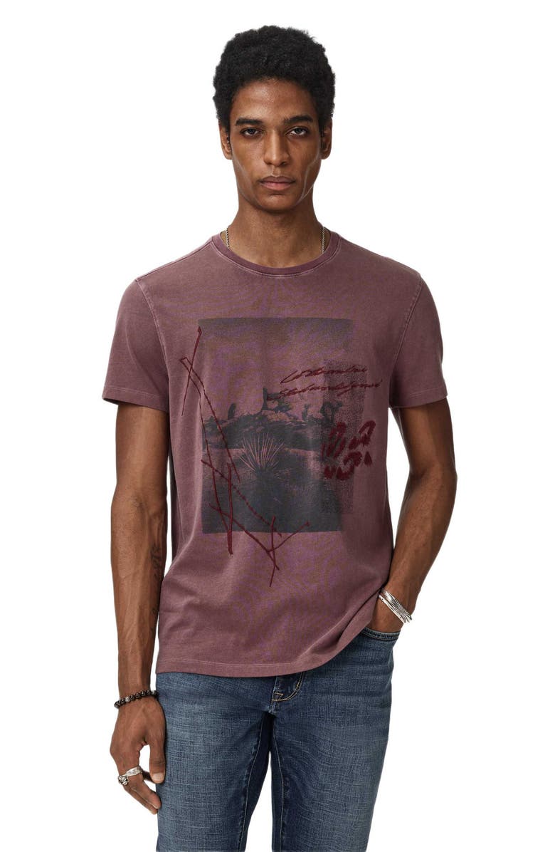 John Varvatos Crewneck Graphic T-Shirt, Alternate, color, 