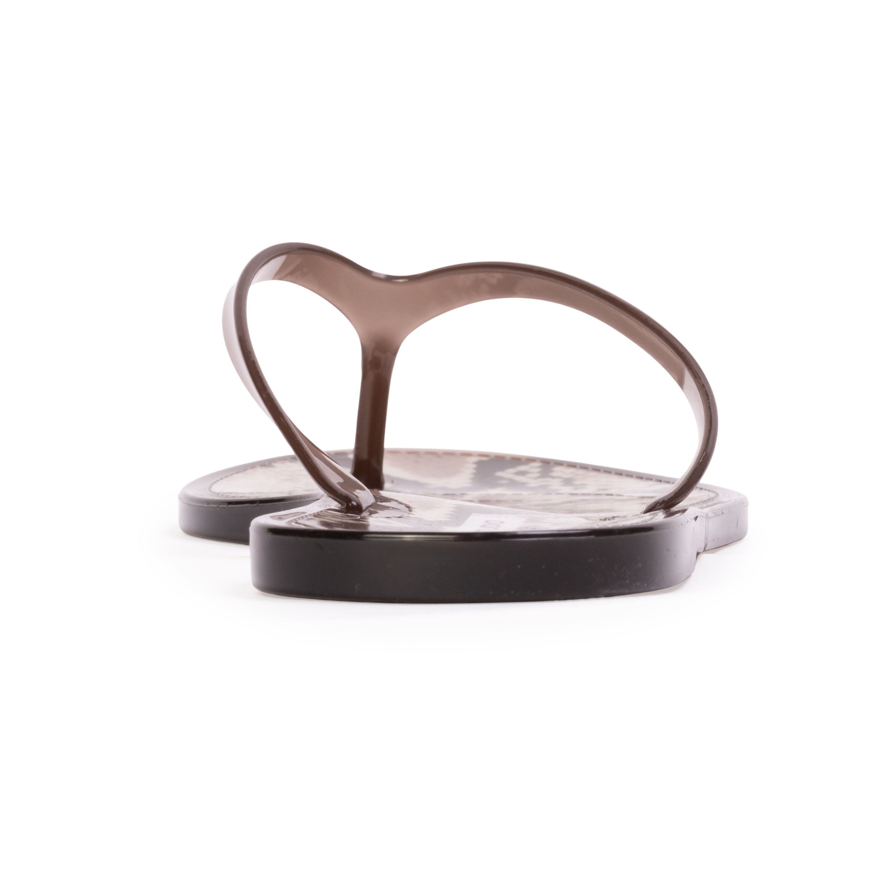 Crystal Snake Flip Flop, Alternate, color, Brown Snake PVC