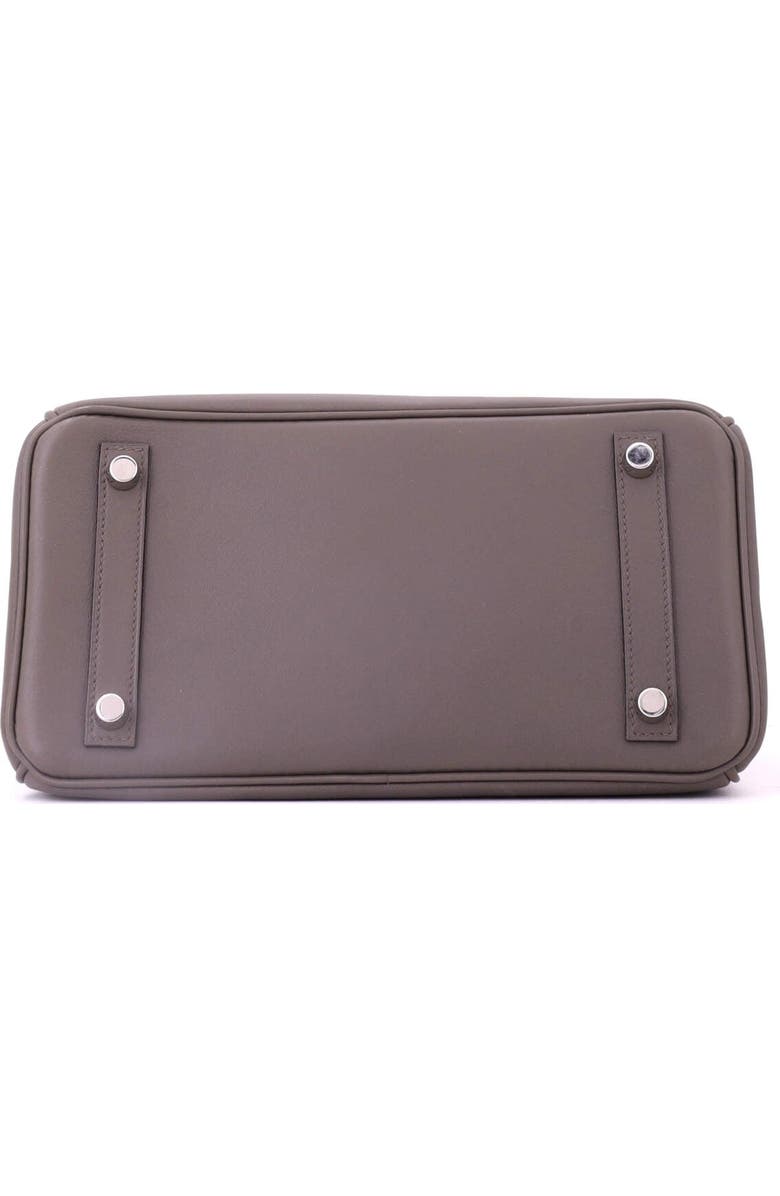 Pre-Owned Hermes Birkin Handbag Grey Swift with Palladium Hardware 25, Alternate, color, Etain