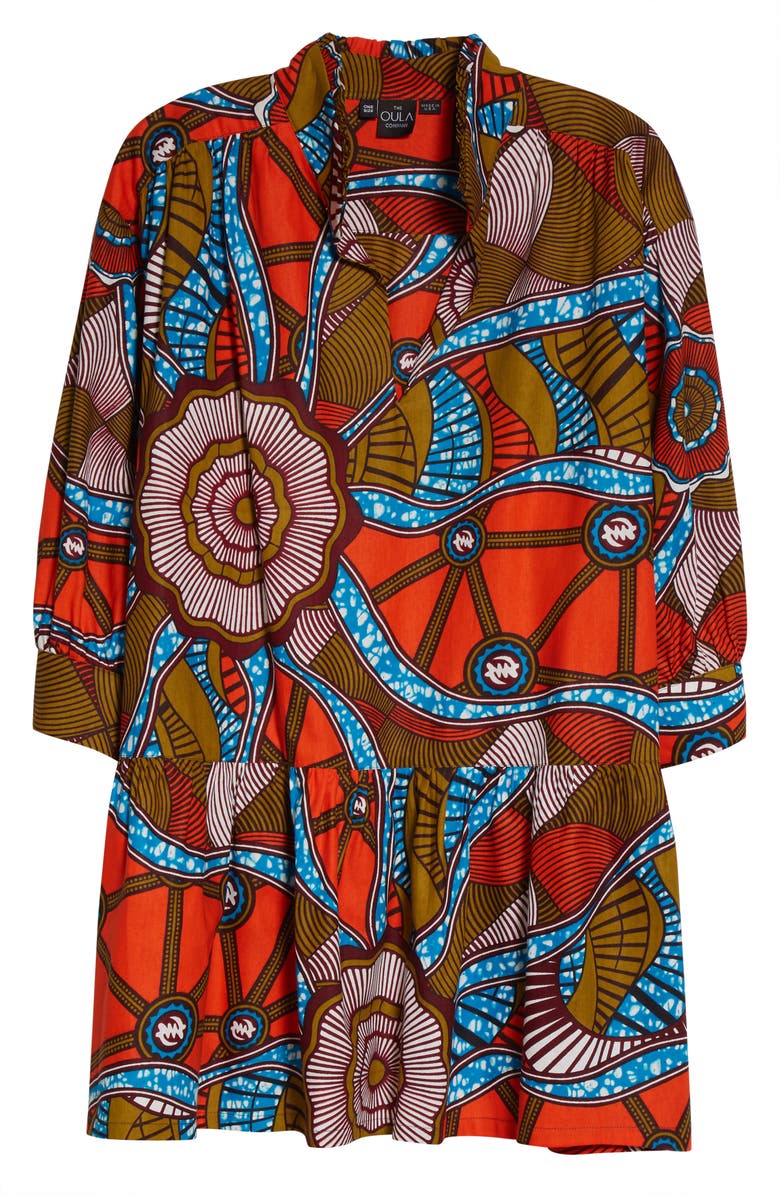 The Oula Company Curator Wave Print Drop Waist Tunic, Alternate, color,