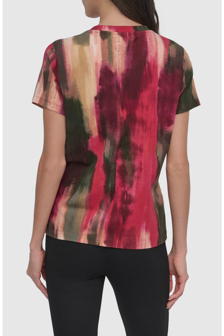Allover Print T-Shirt, Alternate, color, JUNE BRUSH STROKE