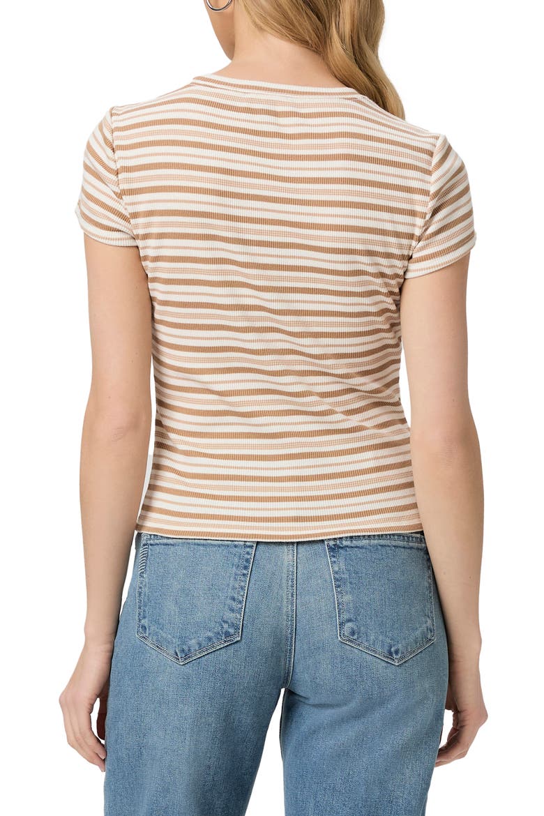 Chantrelle Stripe T-Shirt, Alternate, color, IVORY/ BISCOTTI