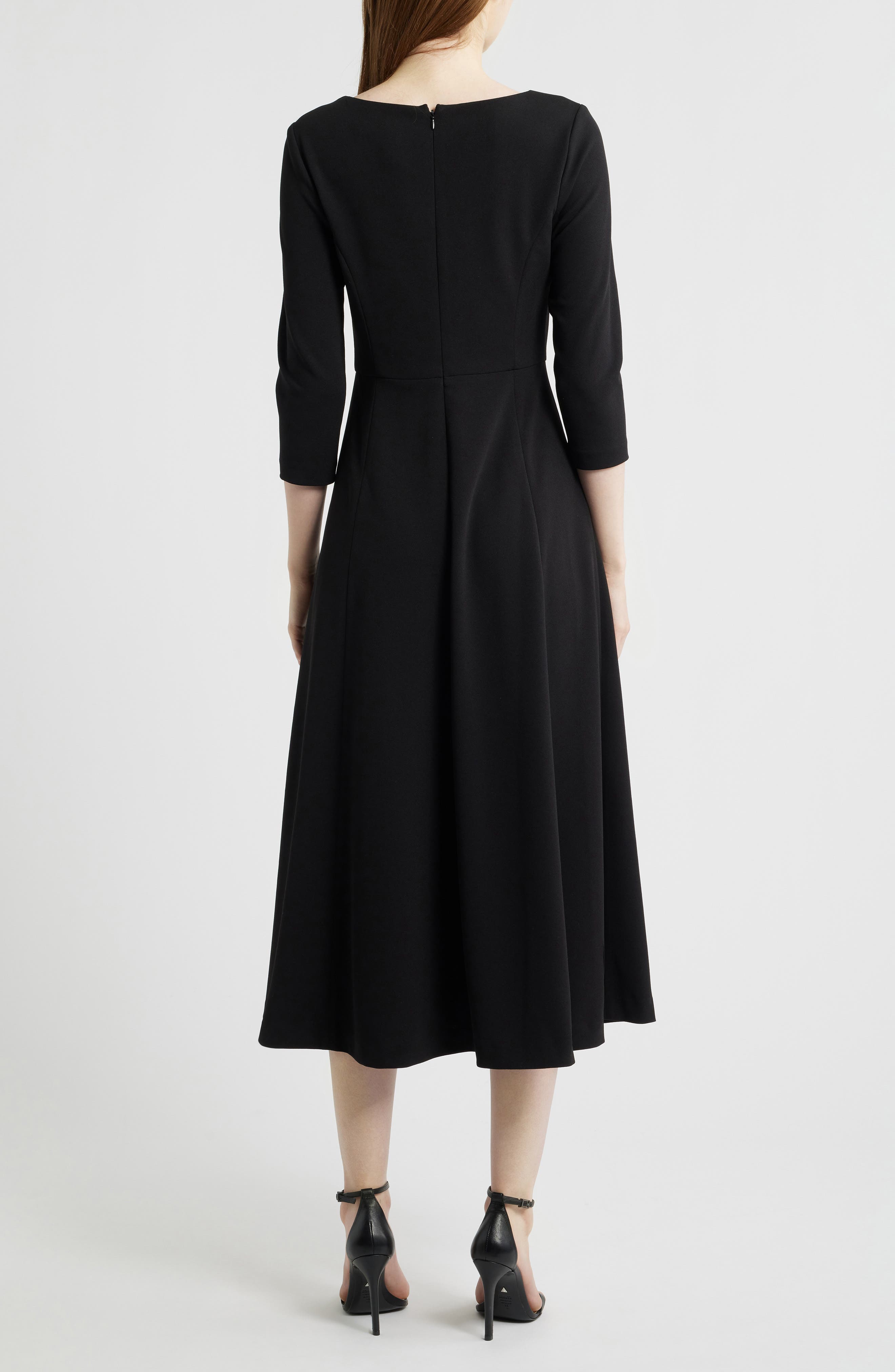 anne klein asymmetrical dress One Shoulder Sheath Dress with Ruffle