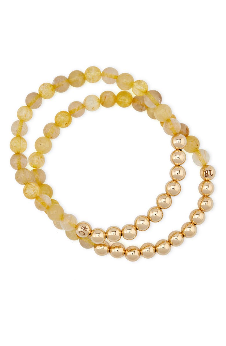 The Healer’s Collection N69 Money Max Set of 2 Healer
s Bracelets, Alternate, color, Yellow Gold