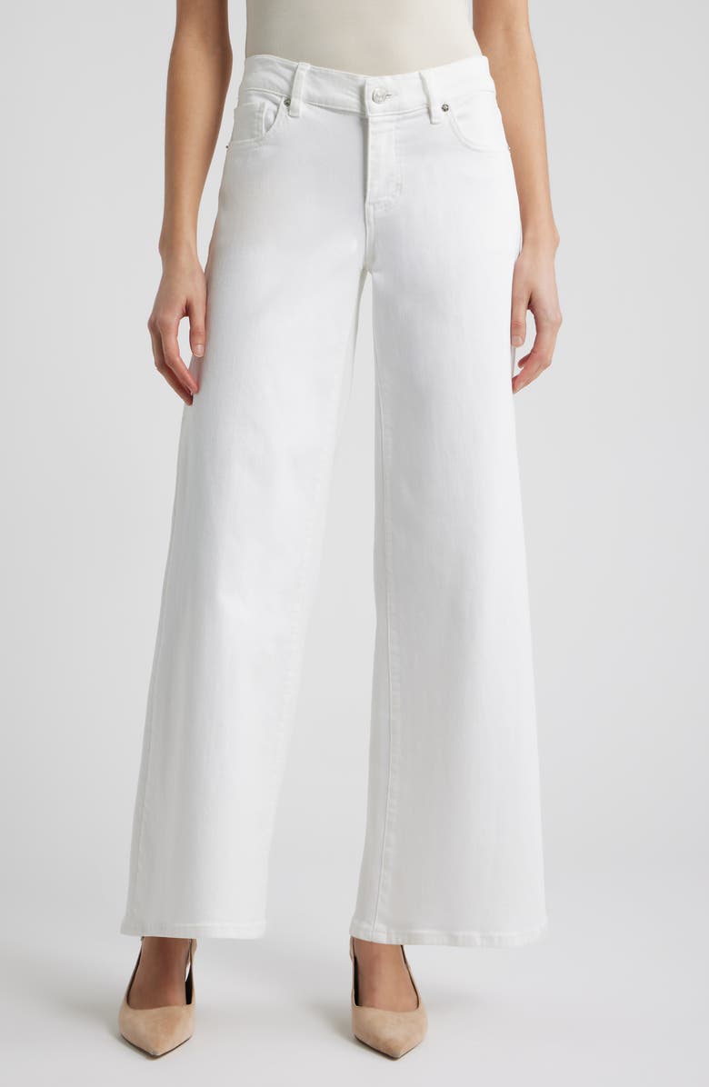 FRAME Le Slim Palazzo Jeans, Main, color, White