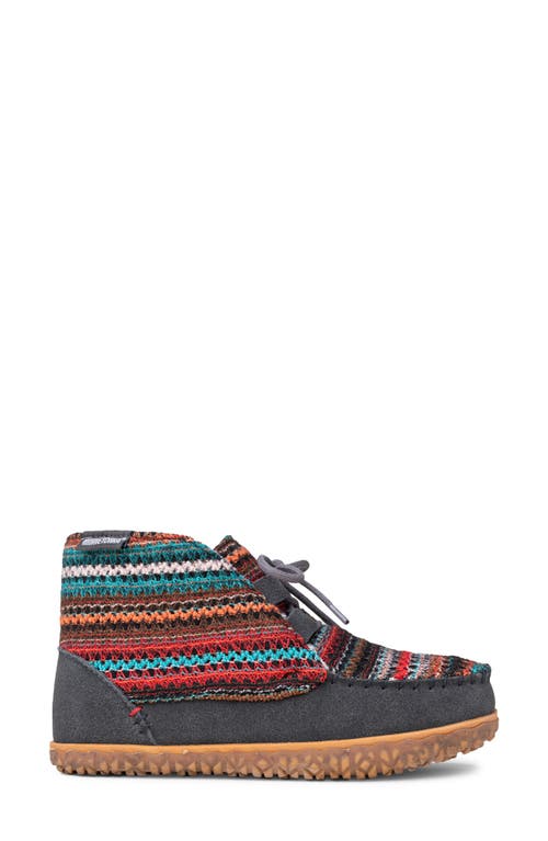 Minnetonka Torrey Faux Fur Lined Slipper Bootie In Multi