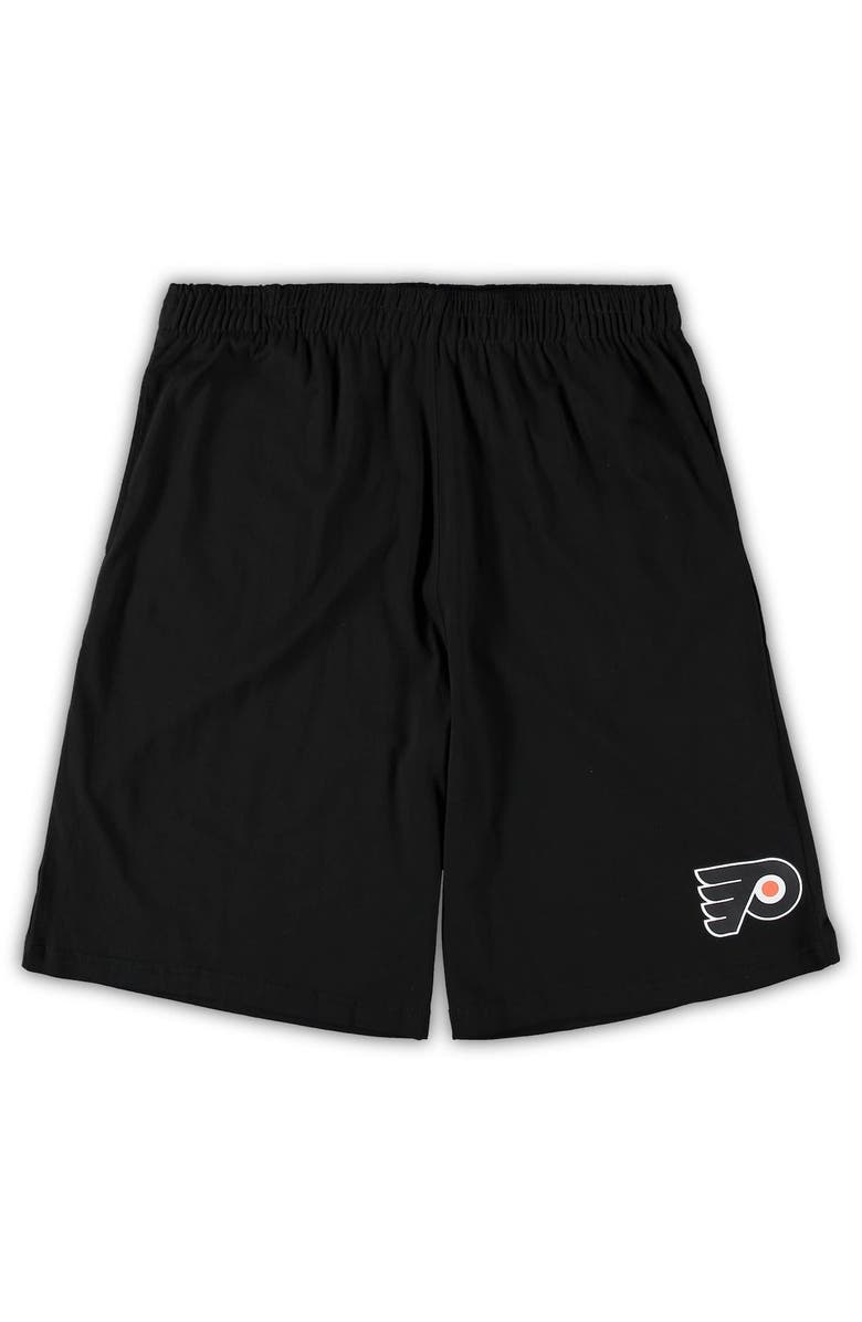 CONCEPTS SPORT Men's Concepts Sport Black/Heathered Charcoal Philadelphia Flyers Big & Tall T-Shirt & Shorts Sleep Set, Alternate, color, Black