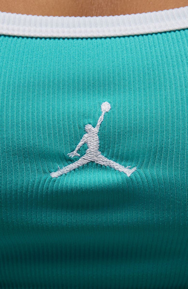 Jordan Slim Minidress, Alternate, color, Washed Teal/ White/ White