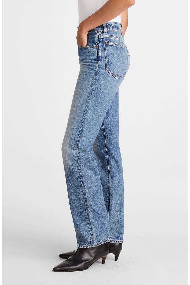 The Longline Straight Jeans, Alternate, color, ATLIN WASH