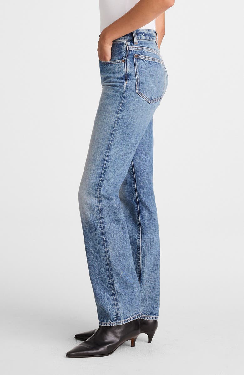 Madewell The Longline Straight Jeans, Alternate, color, Atlin Wash