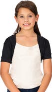 24sevenKid Open Front short Sleeve Cropped Bolero Shrug