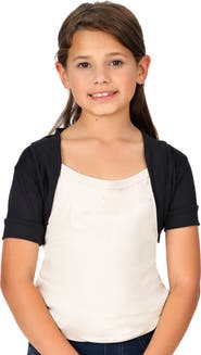 24sevenKid Open Front short Sleeve Cropped Bolero Shrug