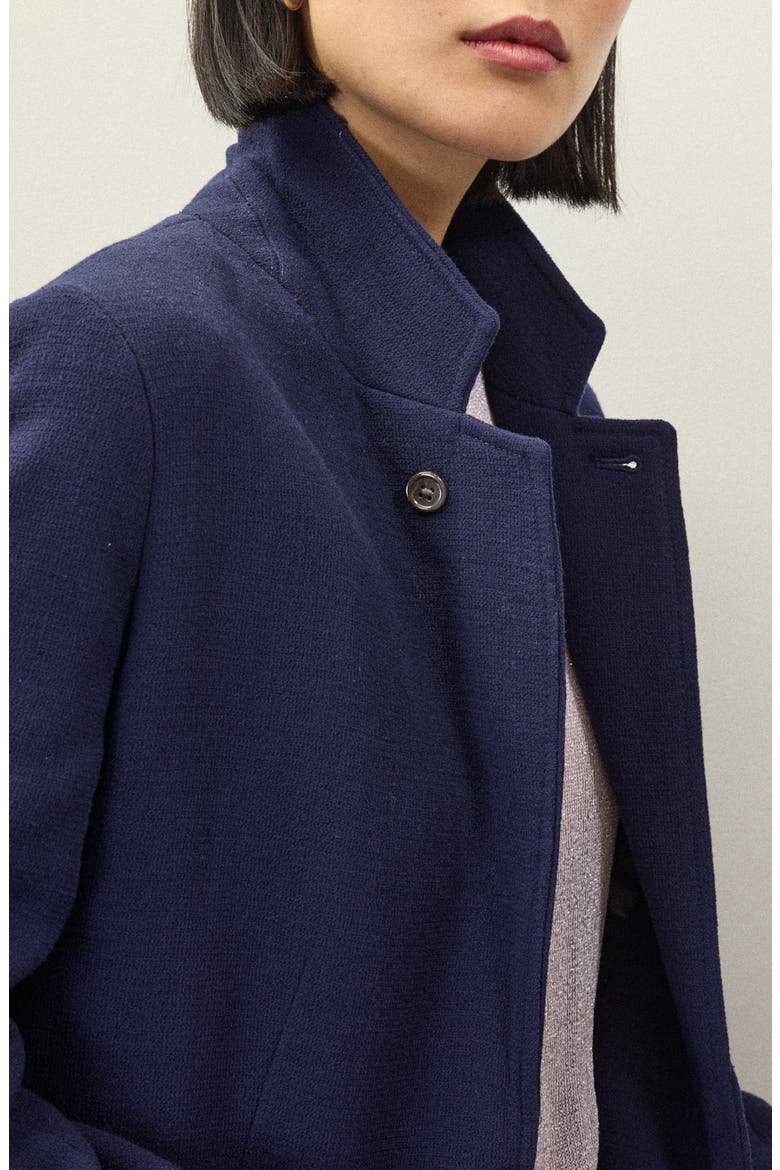 x Becky Malinsky Notch Lapel Wool Blazer, Alternate, color, EVENING BLUE