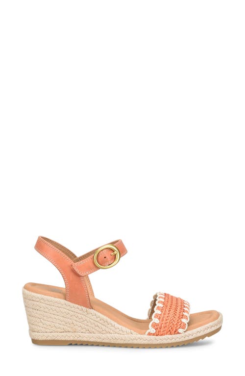 Söfft Inez Wedge Sandal In Papaya