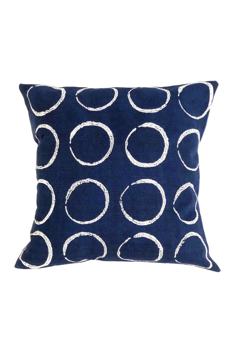 Sadza Circles Pillow Cover - Tuareg Indigo 18', Main, color, Indigo