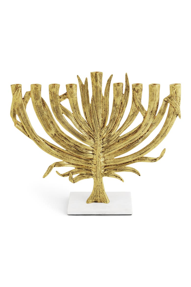 Palm Medium Menorah, Main, color, GOLD