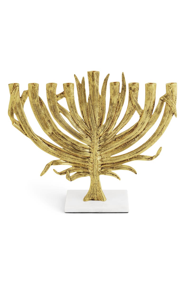 Michael Aram Palm Medium Menorah, Main, color, Gold
