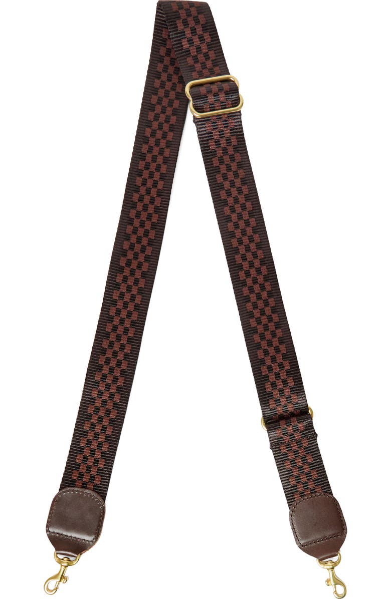 Clare V. Adjustable Crossbody Strap, Main, color, Chocolate