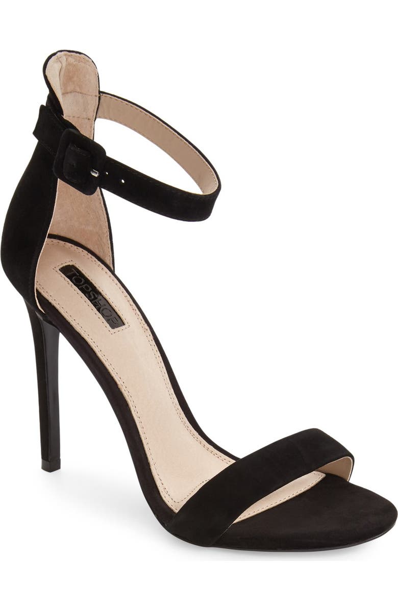 Topshop 'Rita' Ankle Strap Sandal, Main, color,
