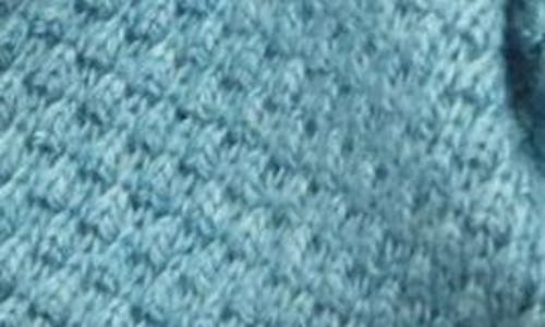 Portolano Neck Warmer In Popcorn Stitch In Blue